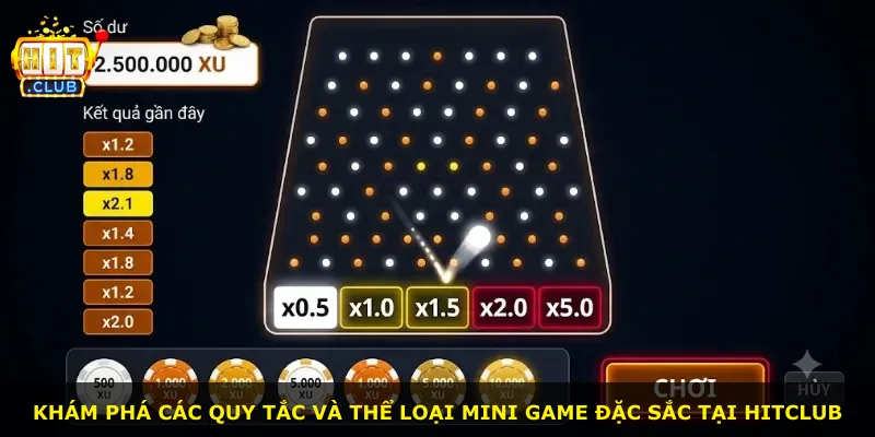 Khám phá các quy tắc và thể loại mini game đặc sắc tại Hitclub
