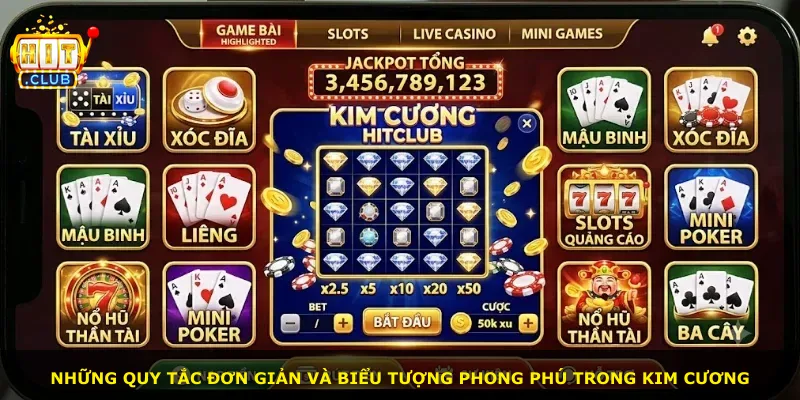 Những quy tắc đơn giản và biểu tượng phong phú trong Kim Cương