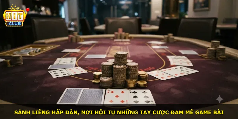 Sảnh Liêng hấp dẫn, nơi hội tụ những tay cược đam mê game bài