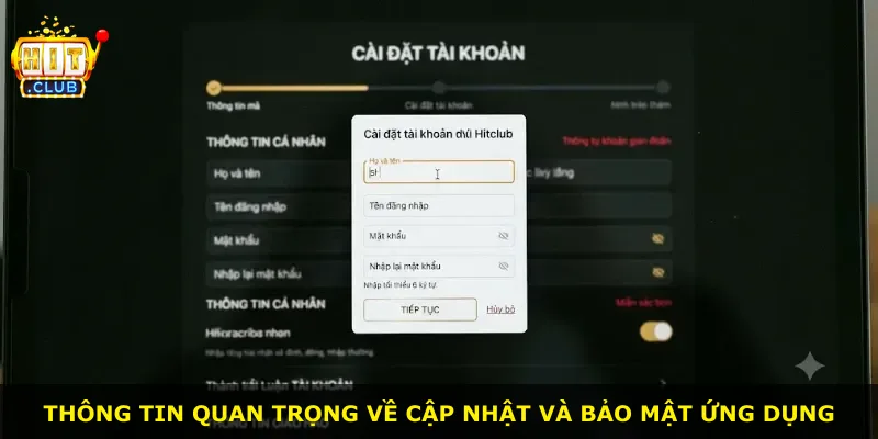 Thông tin quan trọng về cập nhật và bảo mật ứng dụng